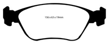 Cargar imagen en el visor de la galería, EBC 98-05 Volvo C70 2.3 Turbo T5 (16in Wheels) Redstuff Front Brake Pads