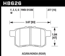 Cargar imagen en el visor de la galería, Hawk Acura / Honda DTC-30 Race Rear Brake Pads