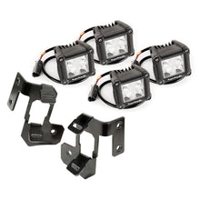 Cargar imagen en el visor de la galería, Rugged Ridge 07-18 Jeep Wrangler JK Black Dual Cube A-Pillar Light Mount Kit
