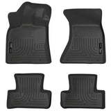 Husky Liners 09-14 Audi Q5 Weatherbeater Revestimientos de piso para asiento delantero y segundo, color negro