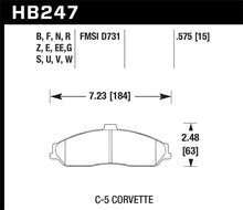 Cargar imagen en el visor de la galería, Hawk 97-13 Chevy Corvette Performance HT-10 Pastillas de freno delanteras compuestas