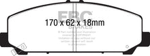 Cargar imagen en el visor de la galería, EBC 06-07 Infiniti QX56 5.6 (Akebono) Greenstuff Front Brake Pads