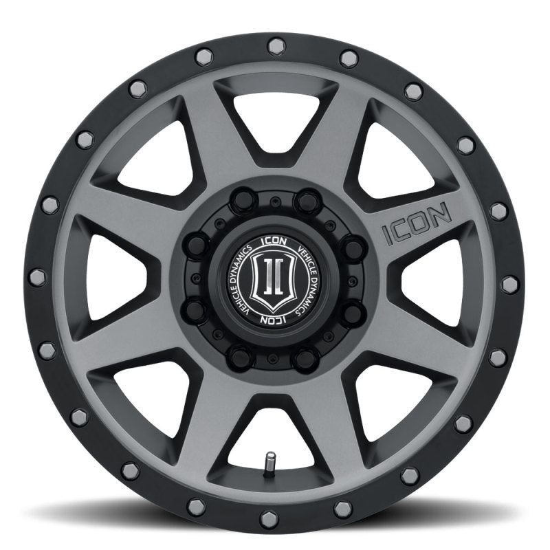 ICON Rebound HD 18x9 8x180 12mm Offset 5.5in BS Rueda de titanio de 124.2mm de diámetro