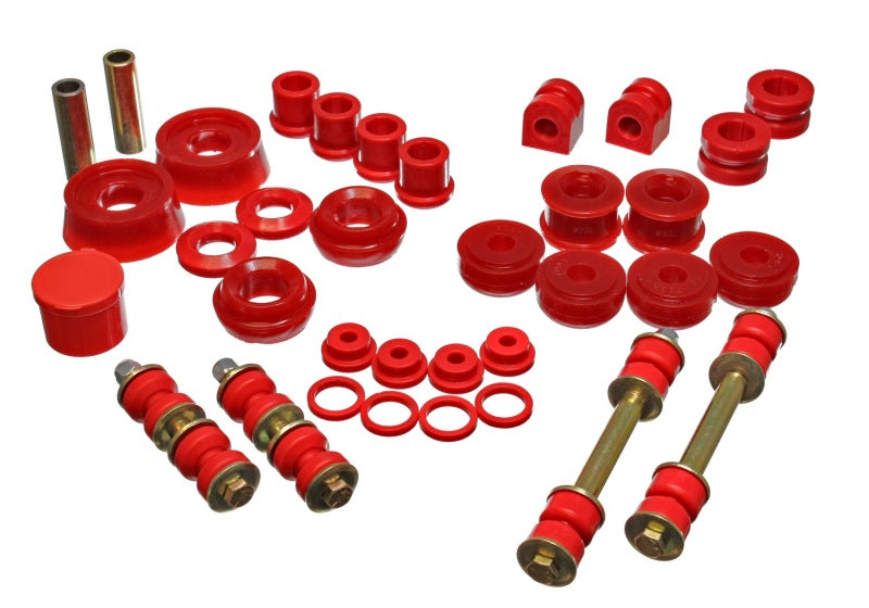 Energy Suspensión 03-05 Dodge SRT-4 FWD Juego de bujes maestros Hyper-flex rojos