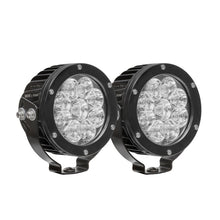 Cargar imagen en el visor de la galería, Westin Axis LED Auxiliary Light 4.75 inch Round Flood w/3W Osram (Set of 2) - Black