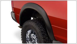 Bushwacker 10-18 Dodge Ram 2500 Fleetside Extend-A-Fender estilo bengalas 2 piezas - negro