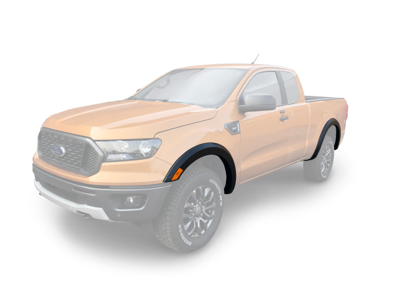 Bushwacker 2019 Ford Ranger Extended Cab / Crew Cab Pickup OE Style Fender Flares 4 piezas - Negro