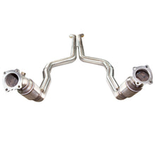 Cargar imagen en el visor de la galería, Kooks 2016+ Cadillac ATS-V 3in Green Catted Downpipes