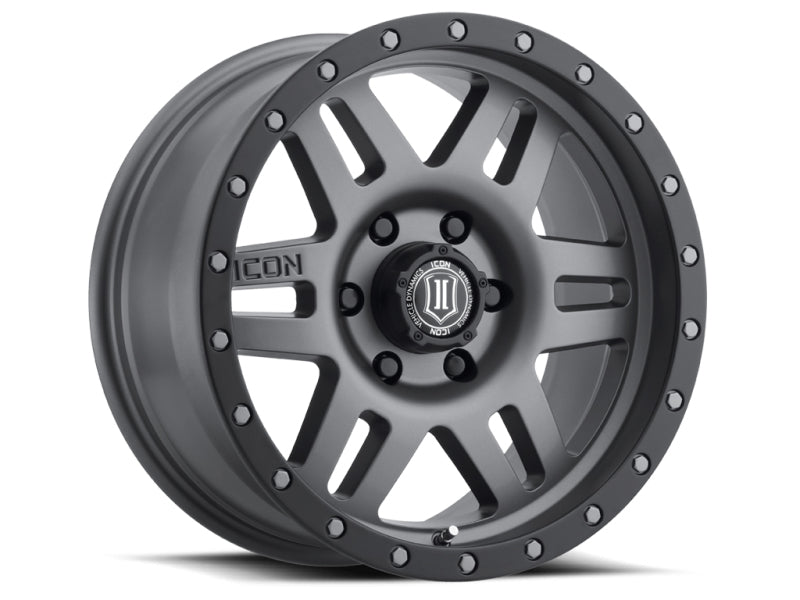 Rueda de titanio ICON de seis velocidades, 17 x 8,5, 5 x 5 -6 mm con compensación, 4,5 pulgadas, BS, diámetro de 94 mm