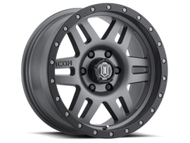 Rueda de titanio ICON de seis velocidades, 17 x 8,5, 5 x 5 -6 mm con compensación, 4,5 pulgadas, BS, diámetro de 94 mm