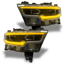 Cargar imagen en el visor de la galería, Oracle 19-21 RAM 1500 Projector LED Headlight DRL Kit - RGBW+A w/ RF Controller SEE WARRANTY