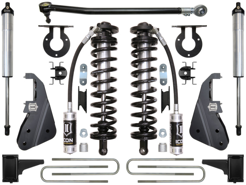 ICON 2017+ Ford F-250/F-350 4-5.5 pulgadas Etapa 2 Sistema de conversión de amortiguadores roscados
