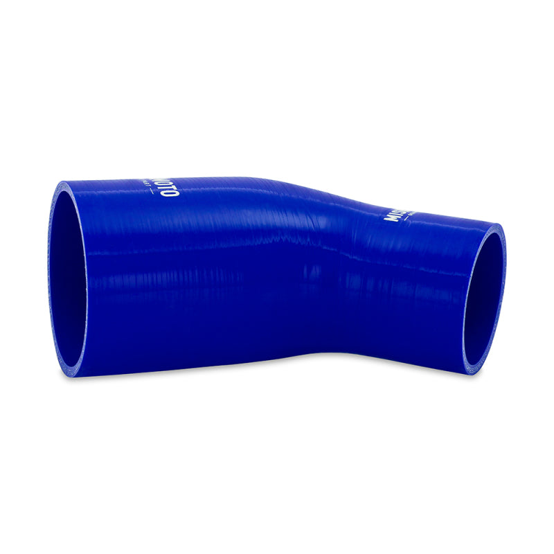 Acoplador reductor de silicona Mishimoto 45 grados 2,5 pulgadas a 3,25 pulgadas - Azul
