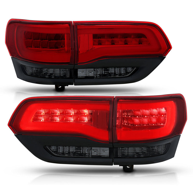 ANZO 2014-2016 Jeep Grand Cherokee luces traseras LED rojo/ahumado