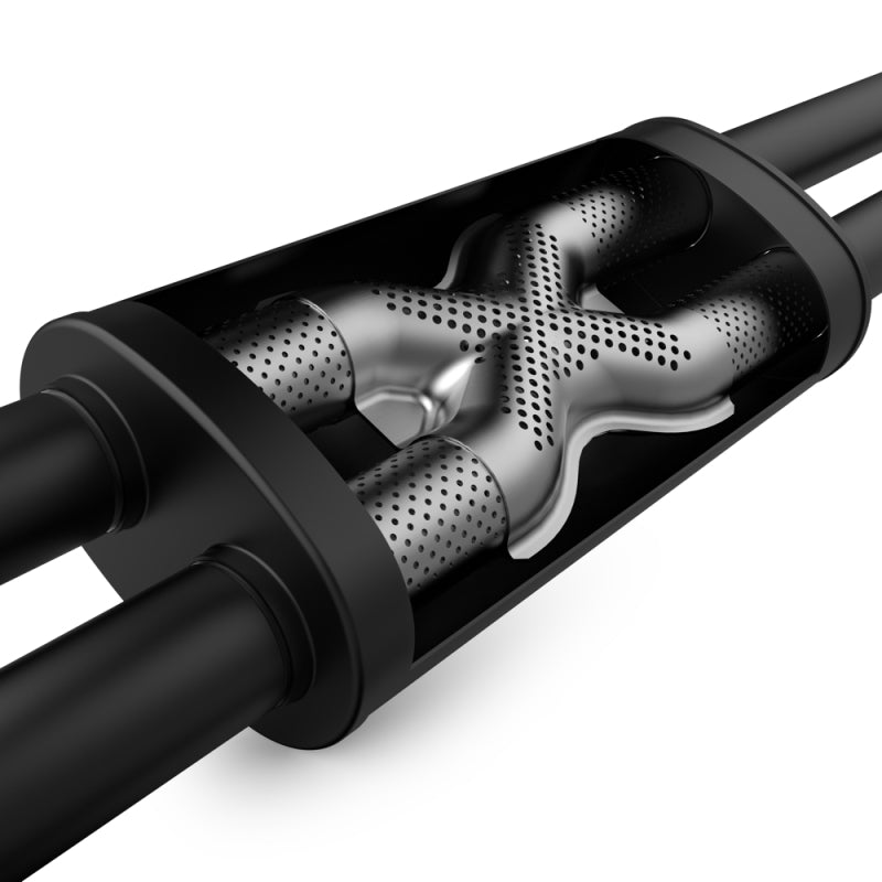 MagnaFlow Cat-Back SS 2.5 pulgadas, parte trasera doble dividida, punta negra de 4 pulgadas 11-16 Jeep Grand Cherokee 5.7L V8/3.6L V6