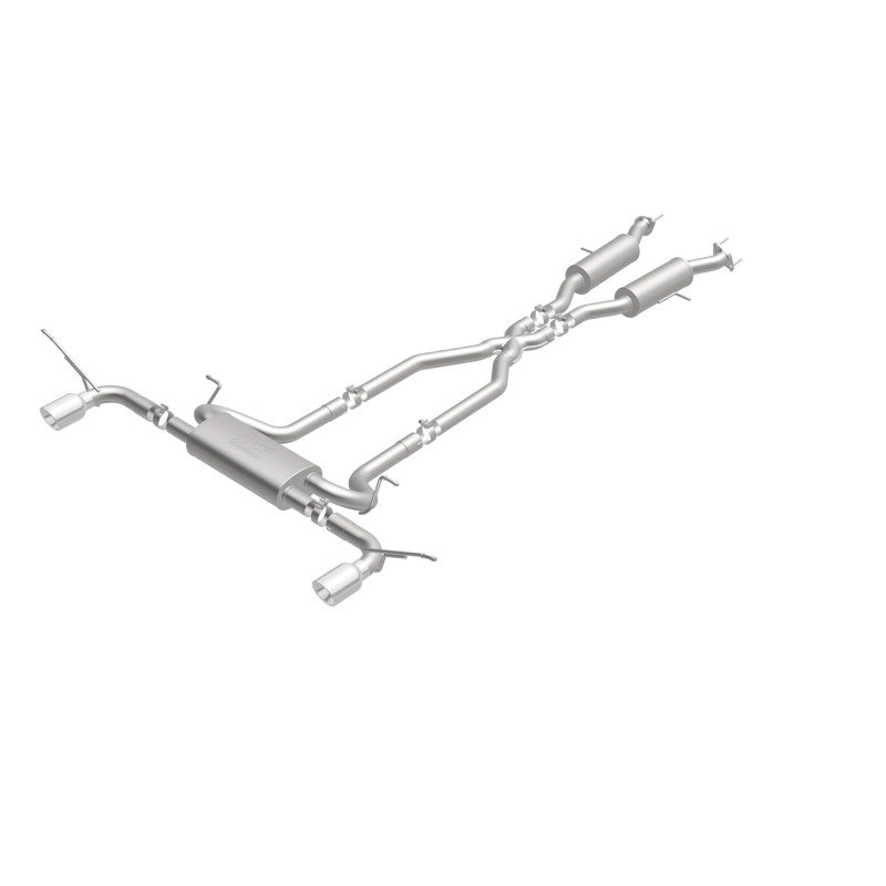 MagnaFlow Cat-Back SS 2.5 pulgadas, parte trasera doble dividida, punta negra de 4 pulgadas 11-16 Jeep Grand Cherokee 5.7L V8/3.6L V6