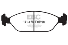 Cargar imagen en el visor de la galería, EBC 93-00 Kia Sephia 1.6 (frenos delanteros mejorados) Pastillas de freno delanteras Greenstuff