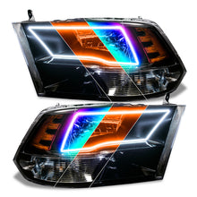 Cargar imagen en el visor de la galería, Oracle 09-18 Dodge Ram Switchback Quad Headlight Halo Kit - RGB+A + w/o Controller SEE WARRANTY
