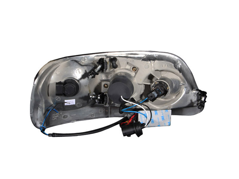 ANZO 1997-2003 Ford F-150 Faros delanteros con proyector con halo negro (CCFL)