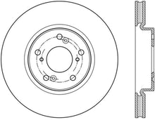 Cargar imagen en el visor de la galería, Stoptech 13-18 Honda Accord Premium Slotted CRYO-STOP Front Rotor