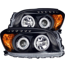 Cargar imagen en el visor de la galería, ANZO 2006-2008 Toyota Rav4 Faros delanteros con proyector con halo negro
