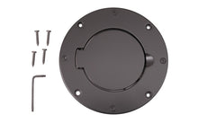 Cargar imagen en el visor de la galería, Rugged Ridge Non-Locking Gas Cap Door Black 97-06 Jeep Wrangler