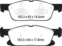 Cargar imagen en el visor de la galería, EBC 2018+ Lincoln Nautilus Greenstuff Front Brake Pads