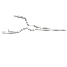 Cargar imagen en el visor de la galería, MagnaFlow Cat-Back 15-16 Ford Mustang 2.3L L4 Competition SS 3 pulgadas, parte trasera doble dividida, puntas negras de 4.5 pulgadas