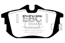 Cargar imagen en el visor de la galería, EBC 99-04 Volvo S40 1.9 Turbo T4 (200 BHP) Ultimax2 Rear Brake Pads