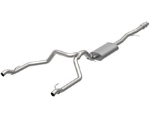 Cargar imagen en el visor de la galería, Camioneta Kooks 19+ GM serie 1500 6.2L CC con caja corta OEM x 3-1/2 pulgadas SS Catback utiliza puntas OEM en el parachoques