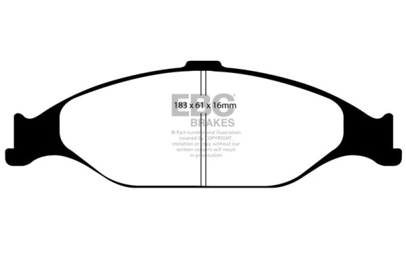 EBC 99-04 Ford Mustang 3.8 Pastillas de freno delanteras Bluestuff