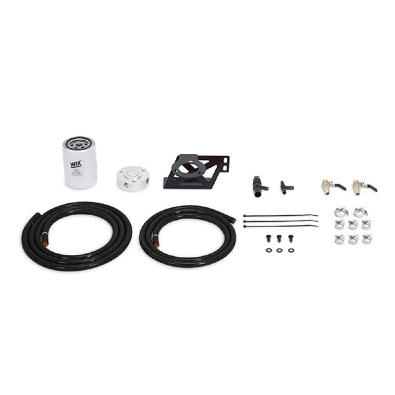 Mishimoto 08-10 Ford 6.4L Powerstroke Kit de filtración de refrigerante - Negro