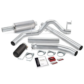 Banks Power 98-00 Dodge 5.9L Ext Cab Git-Kit - Escape único SS con punta negra