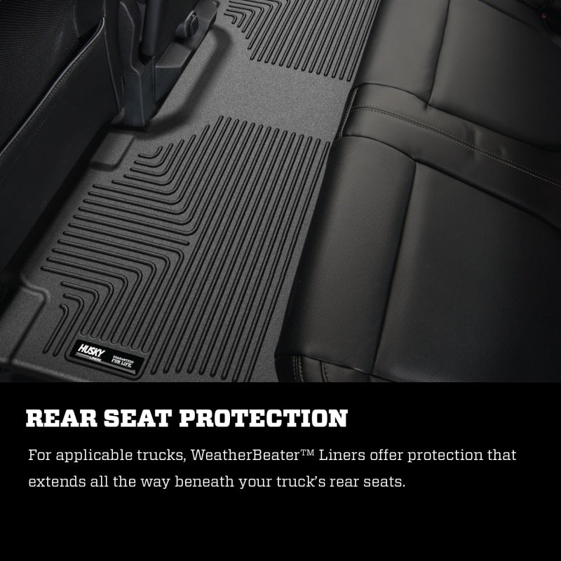 Husky Liners 15 Ford F-150 SuperCrew Cab WeatherBeater Tan Revestimiento del piso del segundo asiento