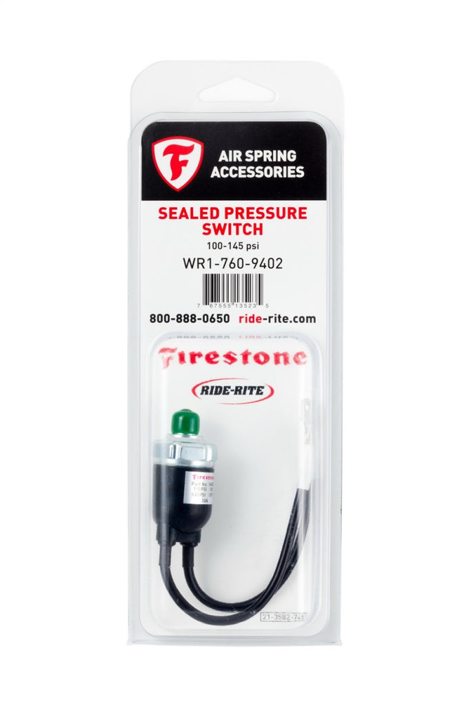 Interruptor de presión de aire sellado Firestone 110-145 PSI - Sencillo (WR17609402)