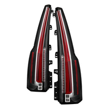 Cargar imagen en el visor de la galería, Spyder Chevy Tahoe Suburban 15-17 LED Tail Lights (Escalade Style) Black  ALT-JH-CSUB15-2IN1LED-BK