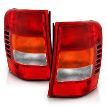 Cargar imagen en el visor de la galería, ANZO 1999-2004 Jeep Grand Cherokee luz trasera roja/lente transparente (reemplazo OE)