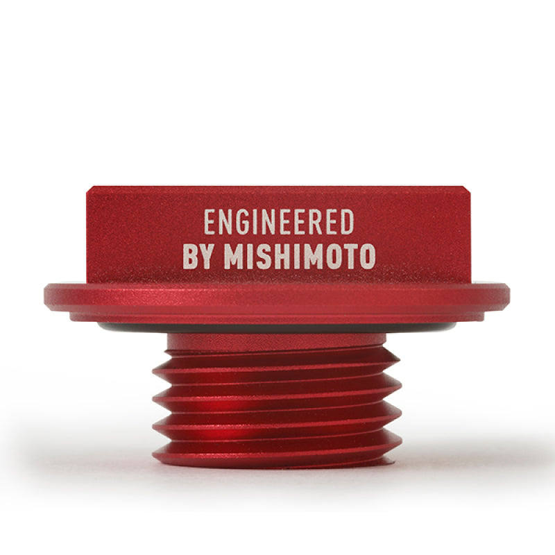 Mishimoto 87-01 Ford Mustang Hoonigan Tapón de llenado de aceite - Rojo