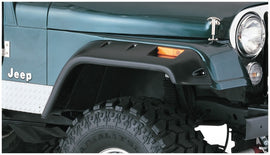 Bushwacker 59-83 Jeep CJ5 bengalas estilo recortado 2 piezas - negro