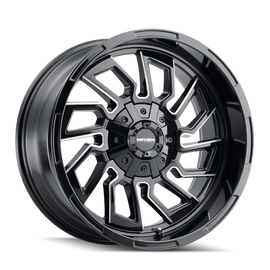 Mayhem 8111 Flywheel 20x9 / 6x135 BP / 18mm Offset / 106mm Hub Black w/ Milled Spokes Wheel