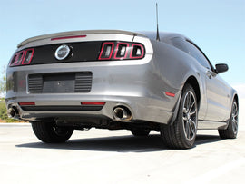 Escape aFe MACHForce XP 11-14 Ford Mustang GT V8-5.0L 3 pulgadas. Respaldo de eje de acero inoxidable con puntas negras