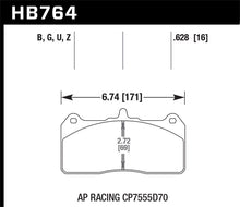 Cargar imagen en el visor de la galería, Pinza Hawk AP Racing con rotor de 36 mm Pastillas de freno HPS 5.0 Performance Street