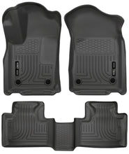 Cargar imagen en el visor de la galería, Husky Liners 16-22 Dodge Durango Weatherbeater Black Front &amp; 2nd Seat Floor Liners
