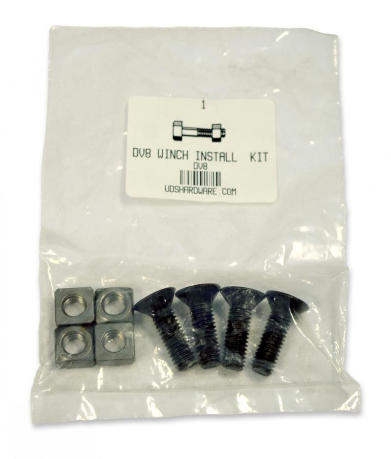 Kit de montaje de cabrestante todoterreno DV8 para cabrestantes DV8 12K usados ​​con placas de cabrestante
