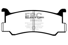 Load image into Gallery viewer, EBC 92-95 Mazda MX3 1.6 Yellowstuff Rear Brake Pads
