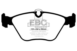 EBC 04-06 BMW X3 2.5 (E83) Redstuff Front Brake Pads