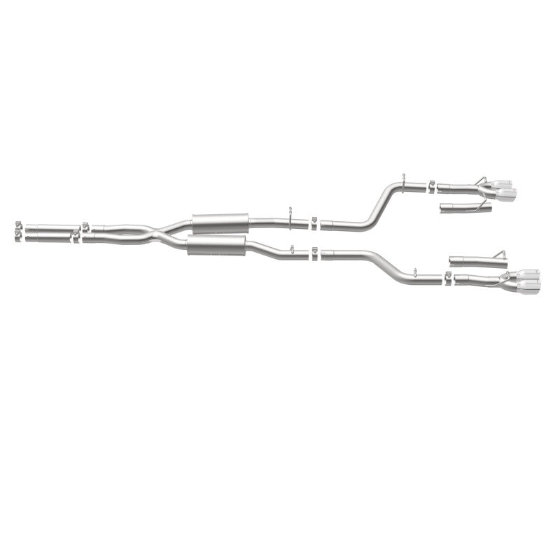 MagnaFlow Cat-Back, SS, 2.5 pulgadas, cuádruple trasero dividido con punta de 3.5 pulgadas 2015 Dodge Challenger 3.6L V6