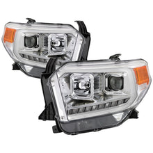 Cargar imagen en el visor de la galería, xTune 14-17 Toyota Tundra DRL LED Light Bar Projector Headlights - Chrome (PRO-JH-TTU14-LB-C)