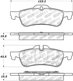 StopTech Performance 02-06 Mini Rear Brake Pads