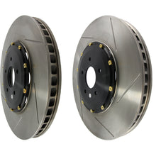 Cargar imagen en el visor de la galería, StopTech 09-11 Nissan GT-R Front Slotted Bare Iron 380x34mm Aero-Rotor Kit Pair
